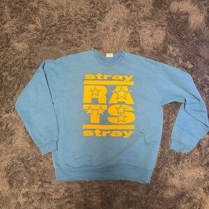 Stray Rats Star Bar Crew Neck Sweatshirt hype beast 100 % Authentic size large